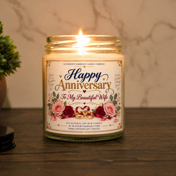 Anniversary Candle | Romance Candles | Anniversary Gift | Gift for Wife |