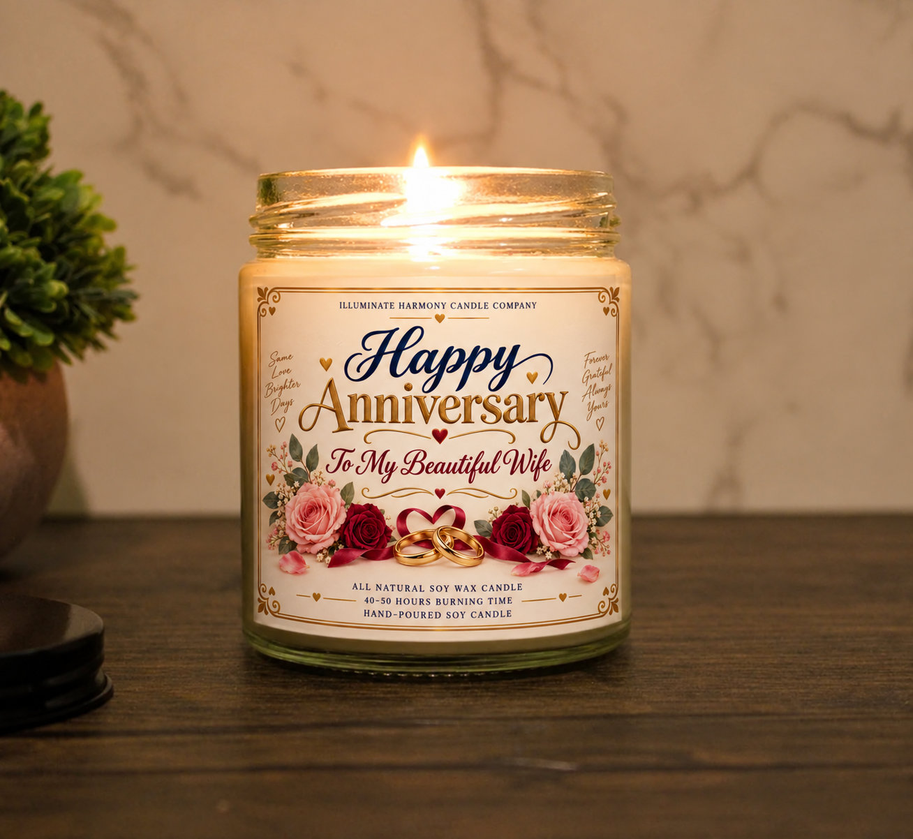 Anniversary Candle | Romance Candles | Anniversary Gift | Gift for Wife |
