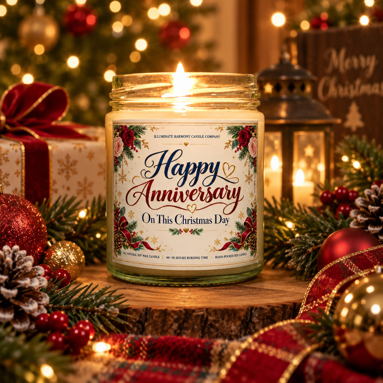 Anniversary Candle | Romance Candles | Anniversary On Christmas Day Gift | - Image 2