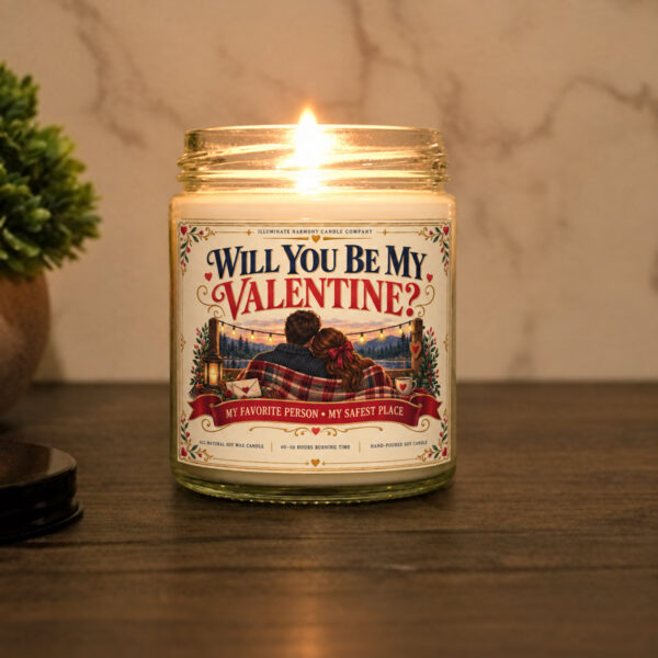 Will You Be My Valentine's Candle| Romantic Candle Gift | Love Gift | Gift For