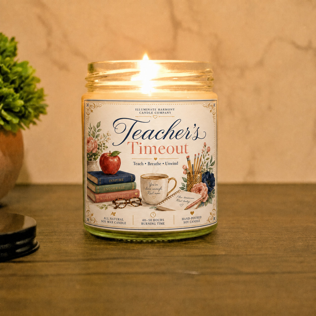 Teacher's Timeout Candle | Gift For Teacher Appreciation |Gift For Teacher Idea
