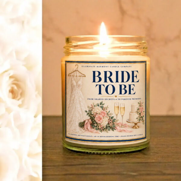 Bride To Be Candle | Bridal Shower Gift | Engaged Bride Gift Idea | Bride To Be