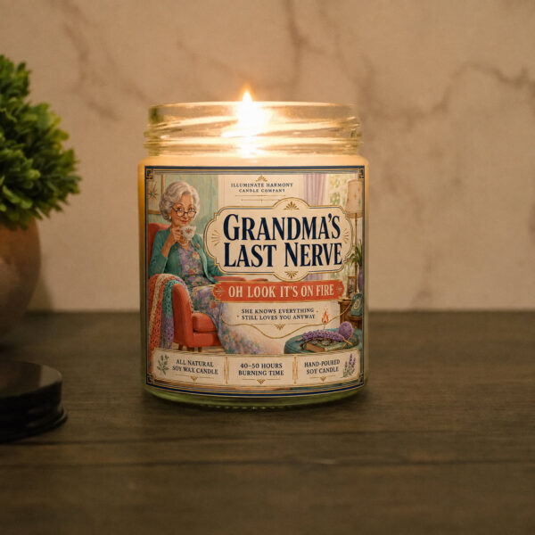 Grandma's Last Nerve Candle | Funny Candles | Personalized Candle Gift | Last