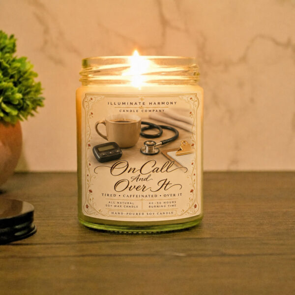 On Call And Over It Candle | Gift For Nurse | Healthcare Worker Gift | Nurse