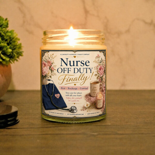 Nurse Off Duty Finally Candle | Presents For Nurses | Gift Ideas For Nurses