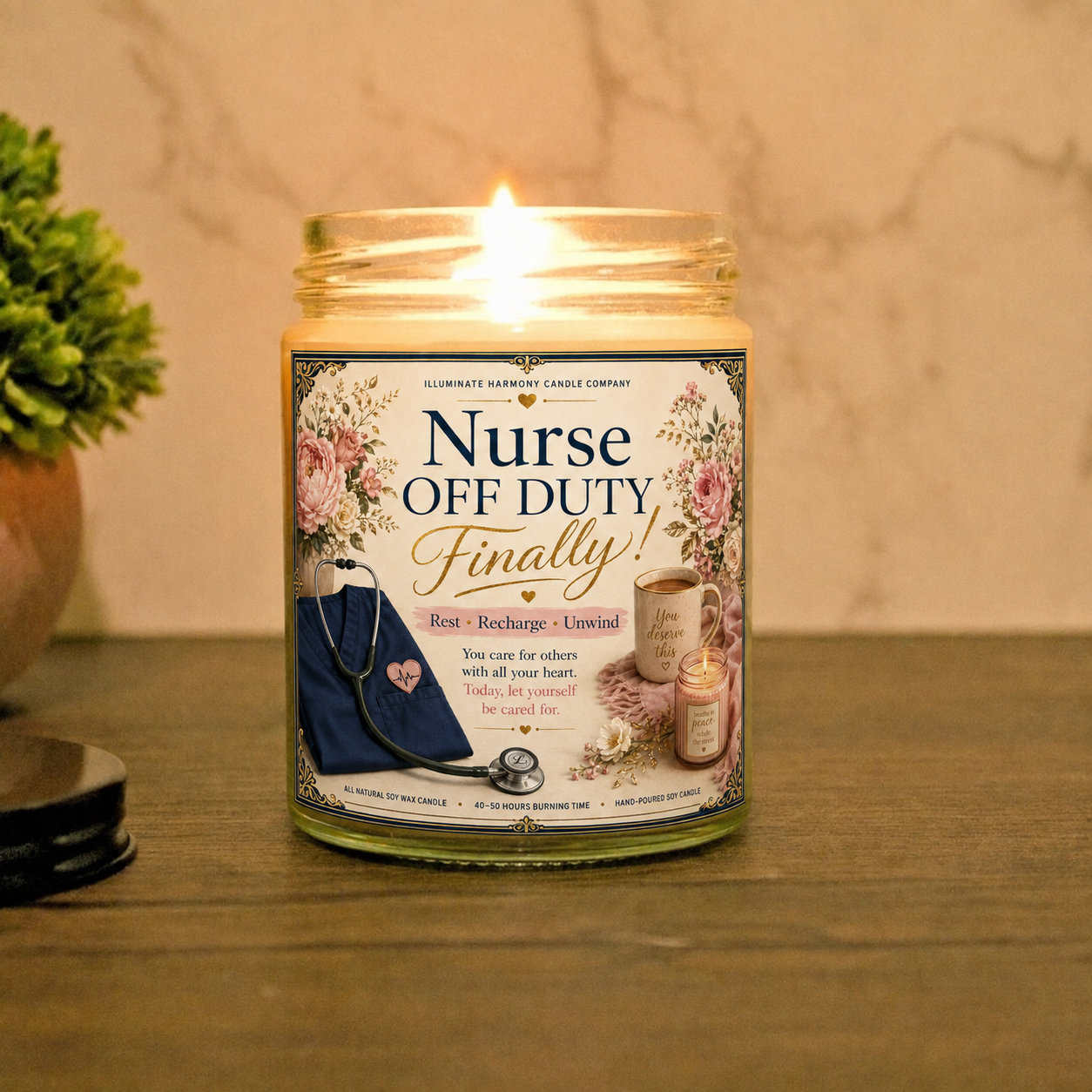 Nurse Off Duty Finally Candle | Presents For Nurses | Gift Ideas For Nurses