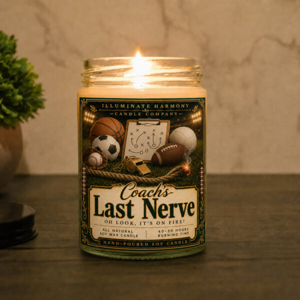 Coach's Last Nerve Candle | Funny Candles |Personalized Candle Gift |Last Nerve