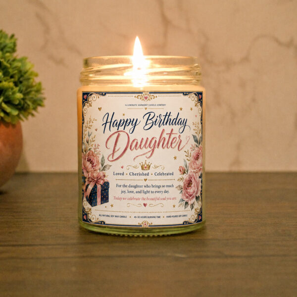 Happy Birthday Daughter Candle Scented Gift For Daughter Birthday Gift For Her