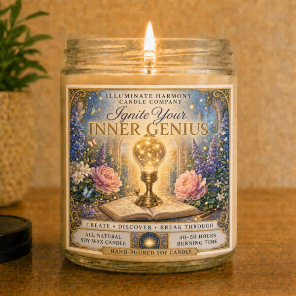 Ignite Your Inner Genius Candle | Funny Inspirational Gift | Funny Motivational