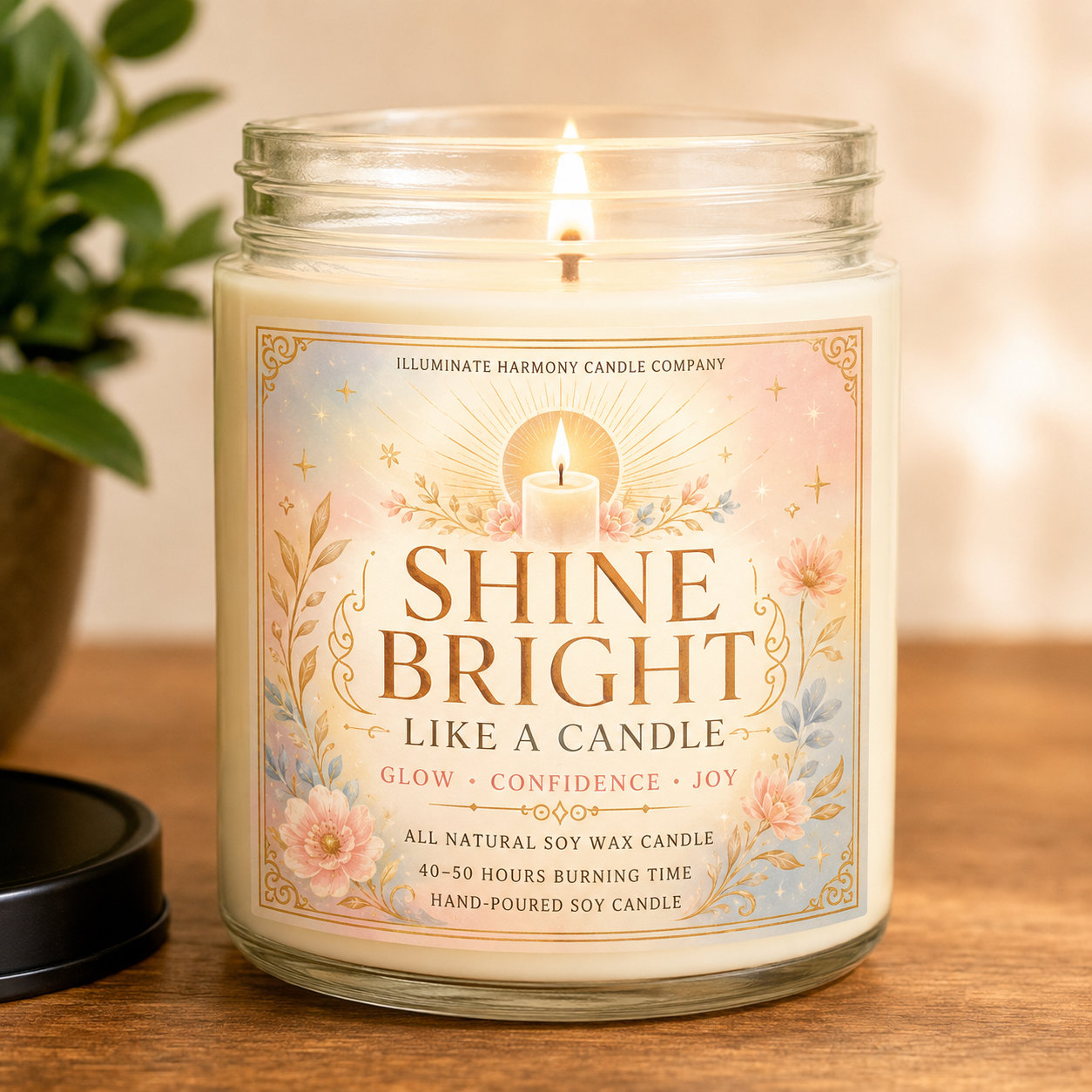 Shine Bright Like A Candle | Funny Inspirational Gift | Funny Motivational Gift