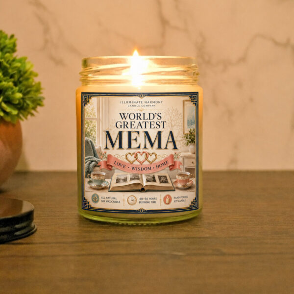World's Greatest Mema Candle | Best Grandma Gift | Love And Appreciation