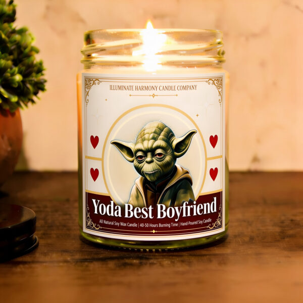 Y*da Best Boyfriend Candle | Boyfriend Birthday Present | Boyfriend Birthday