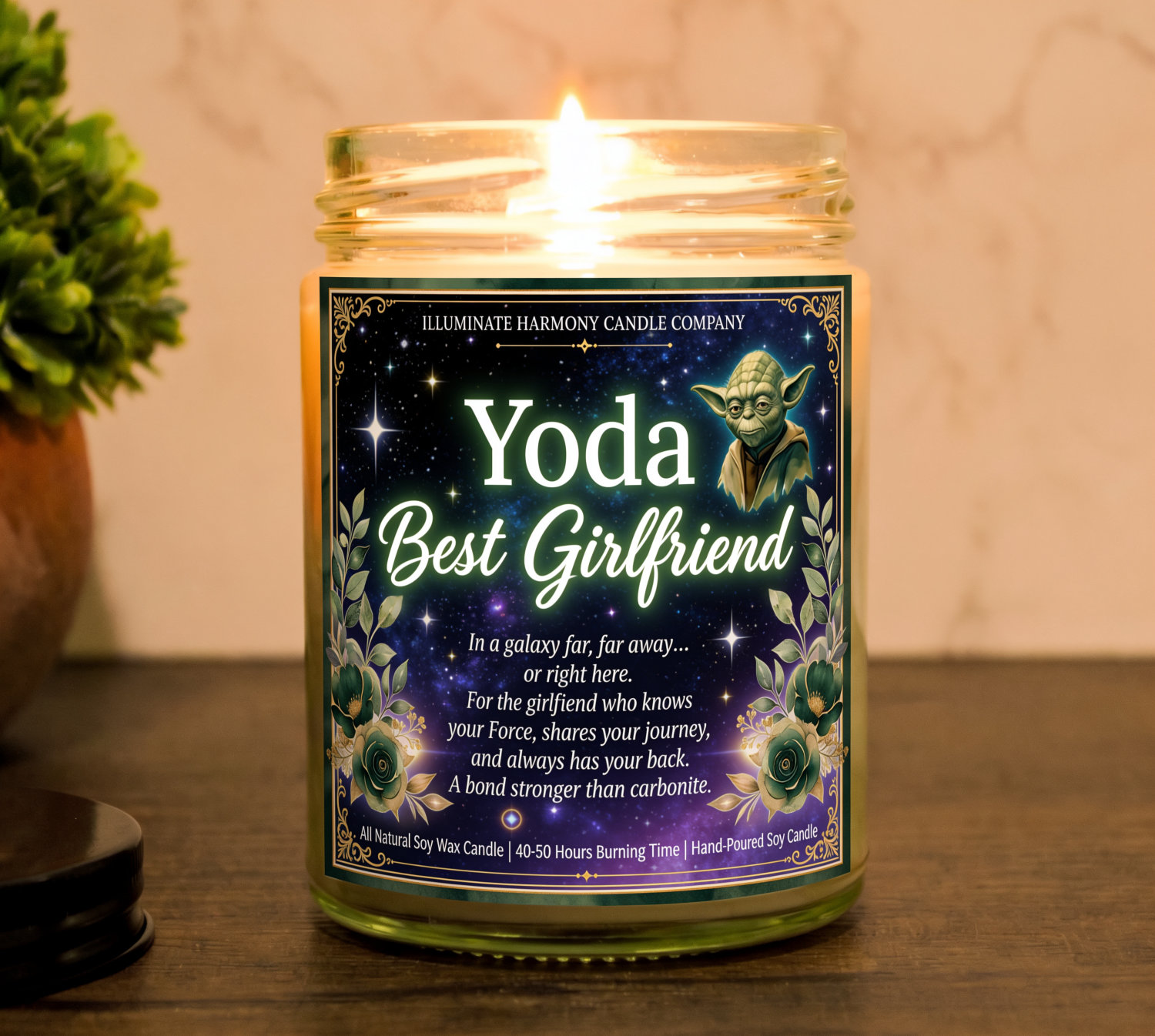 Y*da Best Girlfriend Candle | Girlfriend Birthday Present | Girlfriend Birthday