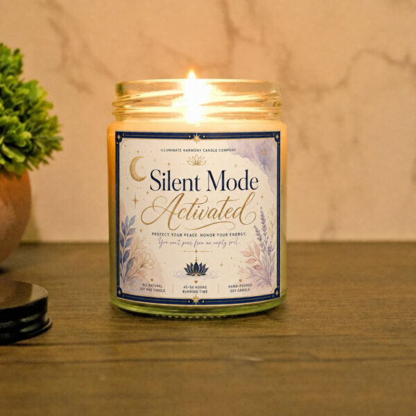Silent Mode Activated Candle | Relaxing Gift Idea | Peaceful Gift | Calming