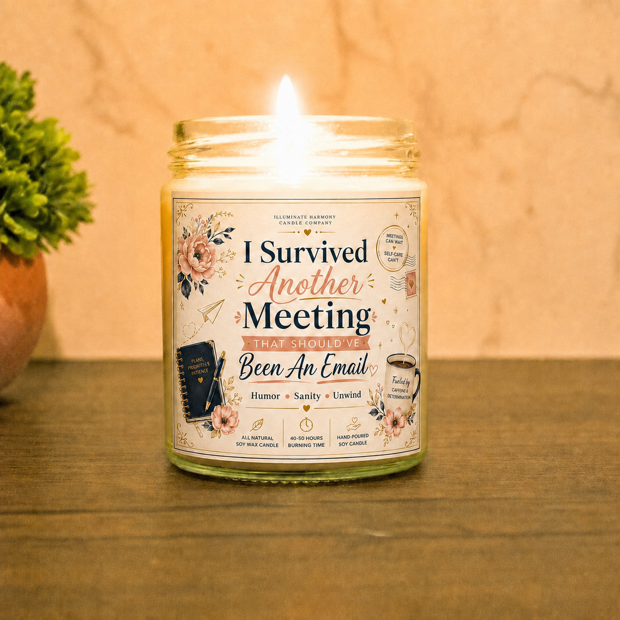 I Survived Another Meeting That Should Have Been An Email Candle | Funny Joke