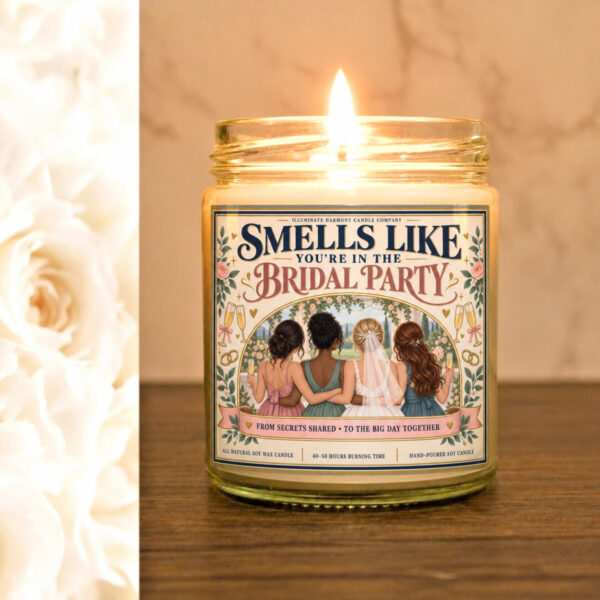 Smells Like You're In The Bridal Party Candle | Bridesmaid Proposal Candle Gift