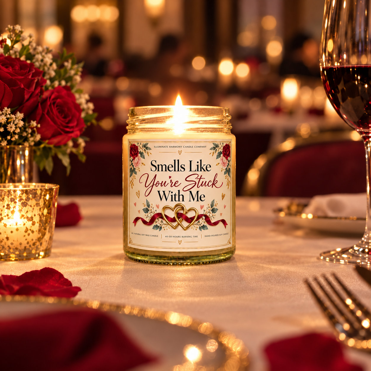 Smells Like You're Stuck With Me Candle | Gift For Boyfriend | Gifts For Wife | - Image 2