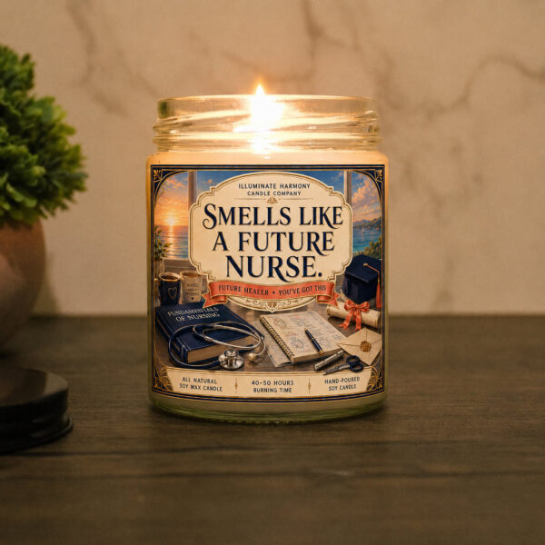 Smells Like A Future Nurse Candle | Funny Candles | Future Nurse Candle Gift |
