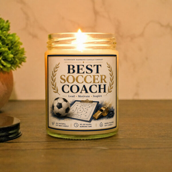 Best Soccer Coach Candle | Soccer Coach Gift Ideas | Soccer Coach Present Ideas