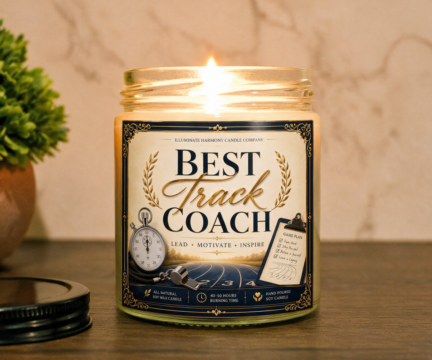 Best Track Coach Candle | Track Instructor Gift Ideas | Track Teacher Gift