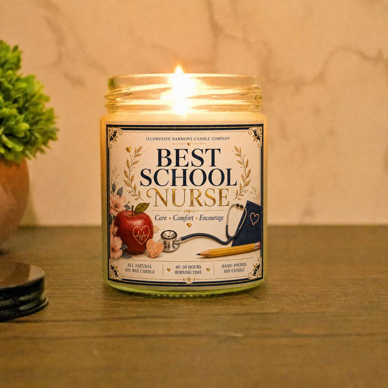 Best School Nurse Candle | School Nurse Gift | School Nurse Gift Basket Ideas |