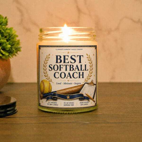 Best Softball Coach Candle | Softball Coach Gift Ideas | Best Softball Coach