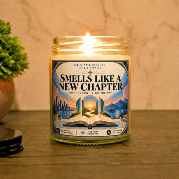 Smells Like A New Chapter Candle | Funny Retirement Gift Ideas For Teachers |