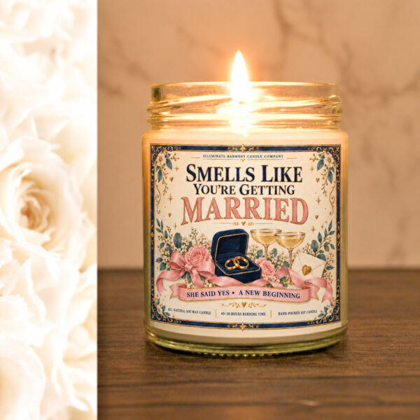 Smells Like You're Getting Married Candle: Engagement Gift