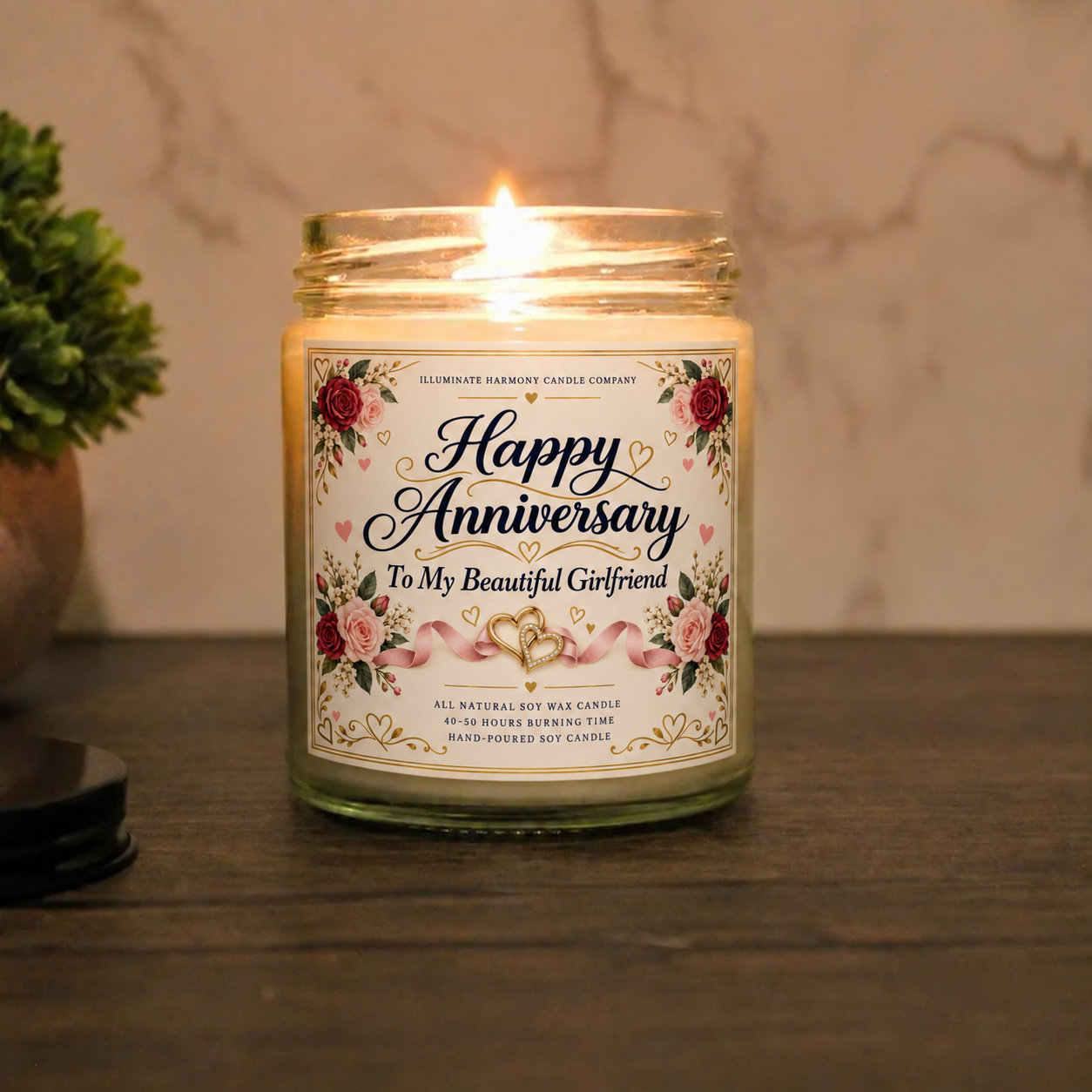 Anniversary Candle | Romance Candles | Anniversary Gift | Gift for Girlfriend |
