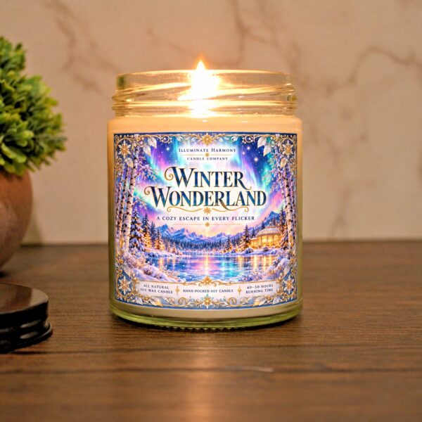 Winter Wonderland Soy Candle | Cozy Winter Candle | Snowy Cabin Decor | Gift