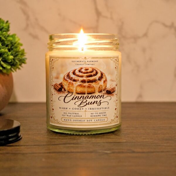 Cinnamon Buns Soy Candle & Wax Melts | Handmade Bakery Scent | Jar & Tin Sizes